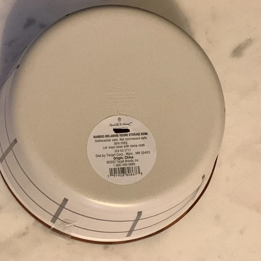 Hearth & Hand Bamboo Melamine Storage Bowl - Picture 11 of 12